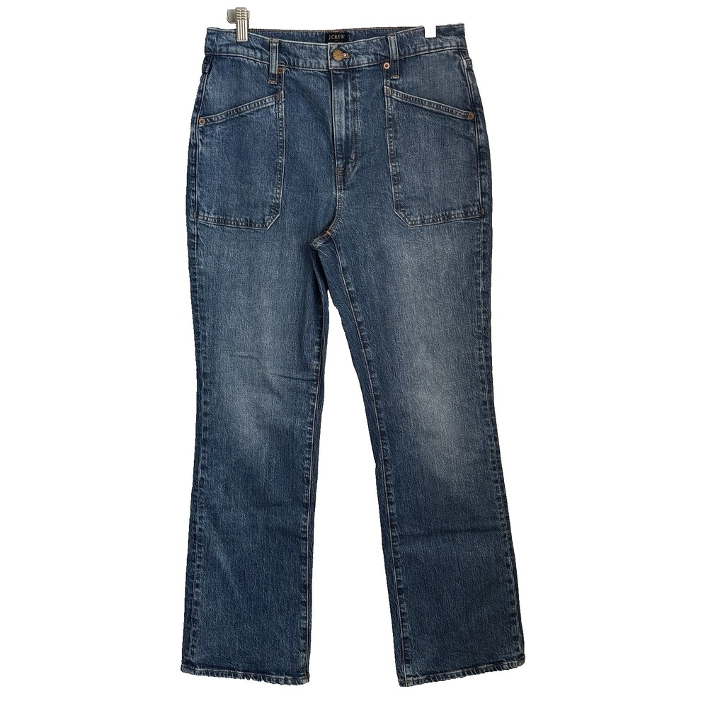 J Crew Womens High Rise Bootcut Jeans Size 29 Medium Wash Preppy Classic Trouser
